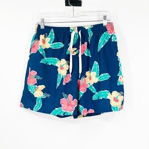 Chubbies Blue Floral Print 5.5” Swim Trunks